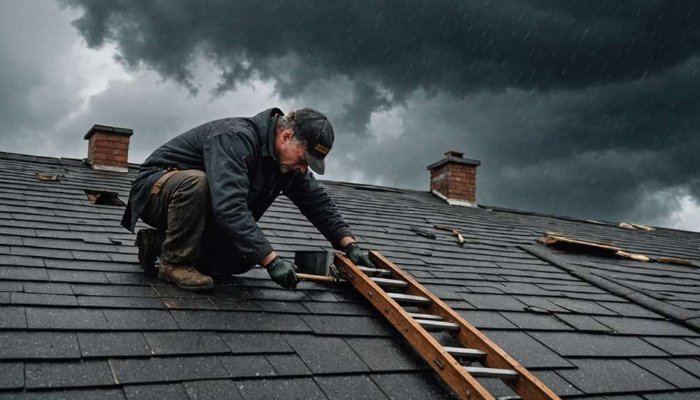 Professional steel roof installation team working on Essex Fells home